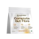 Nutrazen Complete Gut Fibre - Prebiotic & Psyllium Husk Powder for Digestive Support & Microbiome Balance | Supports Immunity, Energy and Gut Health | 30 Sachets