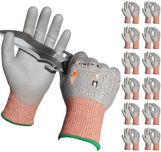 Schwer 240 Pairs A5 Cut Resistant Gloves, Non PFAS & Fiberglass,CR3088, L