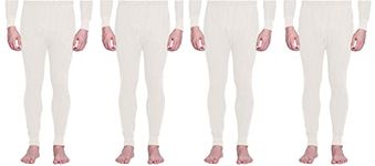 Lux Inferno Men's Regular Casual Pants (Thermal Bottom_White