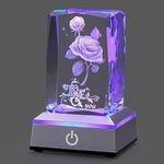 hochance 3D Rose Crystal Multicolor