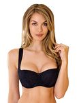 Rosme Womens Balconette Bra Collection inchAnnija inch, 34DD, Black