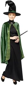 amscan 9912475 - Costume da Harry Potter, con licenza ufficiale, da donna, verde, taglia 40-42