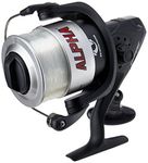 Shakespeare Alpha Size 60 Spinning Fishing Reel, Right/Left Handle Position, Saltwater Reel, Pre-Spooled Graphite Spool, Oil Felt Multi-Disc Drag System with Smooth Ball Bearing Drive