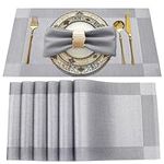 Uolr Placemats Set of 6 Washable Wi