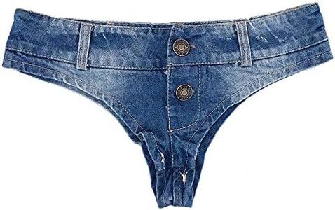 MUYDZ Women's Denim Shorts Hot Pants Ultra Short Jeans for Nightclub Bar(S)