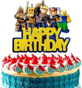 Video Game Cake Topper Decorations - Birthday Decorations for Boys and Girls Birthday Party Decorations - Gamer Cake Topper Party Supply Decorations Cake Toppers for Boys Birthday Party Decorations