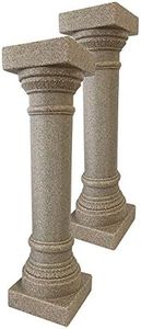 BestNest Emsco Greek Column Pedestals, Sandstone Colored, 32" H, Pack of 2