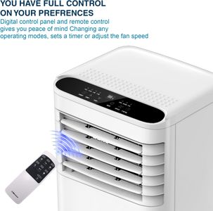 Belaco 9000 BTU Portable Air Conditioner – Dehumidifier, Fan, Remote, Window Kit