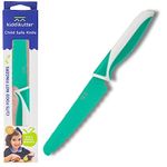 kiddi kutter Child Safe Knife | Stainless Steel | Rounded Design Won't Cut Skin | Kid Friendly Training Knives | Green