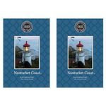 Bridgewater 2 pack of NANTUCKET COAST - Fresh Scented Sachet Bag - of Cucumber,Melon,Mandarin,Sage,Basil - Drawer Fragrance Wardrobe Air Room Freshener for Living Room, Bathroom or Car