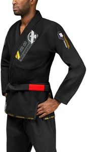 Hayabusa Ascend Lightweight Adult Jiu Jitsu BJJ Gi - Black, A2