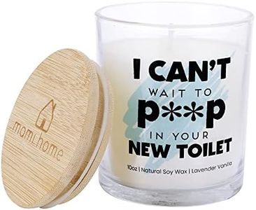 Funny Housewarming Gifts New Home - I Can't Wait To P*op In Your New Toilet Candles- Home Warming Gifts New Home Candle, New Apartment, New Homeowner Gifts, House Warming Gifts(Lavender Vanilla, 10oz)