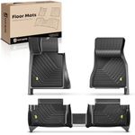 YHTAUTO Automotive Floor Mats Replacement for 2016-2022 BMW 5 Series All Weather Car Mats Custom Fit TPE Liners Front & Back Seat, Waterproof Anti-Slip Odorless Car Mat