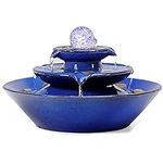 Ceramic Tabletop Fountain with Ball