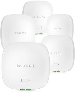 HPE Networking Instant On Access Point AP21 2x2 WiFi 6 Indoor Wireless Access Point (5 Pack) | Single-Room, Secure, Smart Mesh Support | Power Source Not Included | US Model (S1T08A-5PACK)