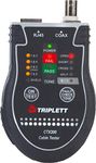 Triplett CTX200 Pocket CAT LAN Tester for RJ45, CAT 5/6, and Coax Cables with Instant Pass/Fail Results