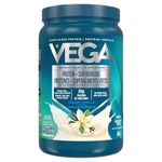 Vega Protein and Greens Vanilla (21 Servings) Plant Based Protein Powder Plus Veggies, Vegan, Non GMO, Pea Protein For Women and Men, 614g (Packaging May Vary)