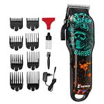 Shinon SH-1089 Salon Series Cordless Hair Clippers Electric Cutter Machine Kit Rechargeable Wireless Hair Grooming Trimmers Set, Rechargeable Li-ion Battery 2000mAh 180 mins Runtime, Black