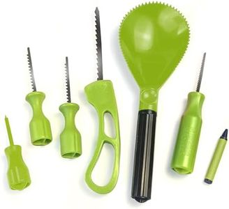 Pumpkin Masters Premium Carving All-in-One Party Kit – Large Handled Tools and Patterns for Ultimate Halloween Pumpkin Carving Experience