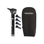 Dr. Equipment- Welch Allyn Junior Pocket Otoscope with Handle and Soft Case 22841 (Black)