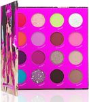 Lamel 16 Colors Highly Pigmented Eyeshadow Palette - Catchy Colors & Shimmers, Vibrant, Long-Lasting Formula with Neon Pigments - The Myth of Utopia, 16gr