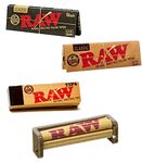 RAW BUNDLE SET RAW BLACK 1¼ + RAW CLASSIC PAPERS + RAW TIPS + 79mm ROLLER MACHINE