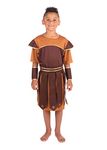 Boy's Brown & Gold Roma Soldier Costume Set (Medium Size) - Classic Design, Perfect for Historical, World & Culture, World Book Day, Cosplay & More