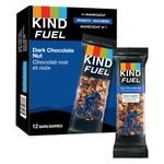 KIND Fuel Bars Double Dark Chocolate Nut, 50 Gram Bars (12 Pack),12g Protein, Gluten Free