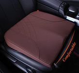 kingphenix Premium Car Seat Cushion, Memory Foam Driver Seat Cushion to Improve Driving View- Coccyx & Lower Back Pain Relief- Seat Cushion for Car, Truck, Office Chair (Brown)