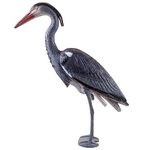 Vencier Natural-Looking Heron Bird Decoy | Bird Deterrent and Scarer for Garden Ponds, Fisheries, and Crops | Standing Grey Heron Replica | Weatherproof and Effective Bird Repellent | 78CM Height