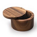 Ironwood Gourmet , Acacia Wood, 4-Inch By 2.5-Inch Salt Cellar, Brown