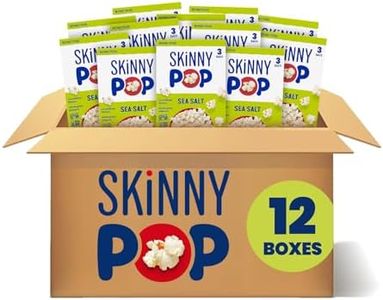 SkinnyPop Popcorn, Sea Salt Microwave, 2.8oz, 12 Boxes (3 Bags per Box)