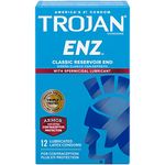 Trojan Condom ENZ Spermicidal, 12 Count