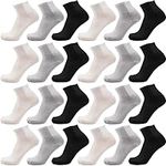 24 Pairs of Mens Thin Quarter Ankle