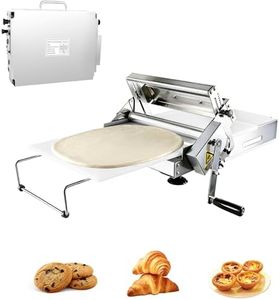 Manual Dough Sheeter,Folding Adjustable Pastry Roller 0.2–27mm
