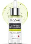 NEW Overnight Retinol Serum High Strength for Face 30ml by Procoal - 3% Retinol Complex Night Concentrate with Bisabolol & Paracress Extract, Vegan, Cruelty-Free, Made in UK