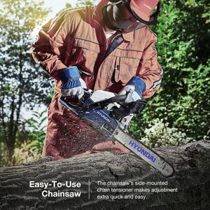 Hyundai 62cc Petrol Chainsaw, 20-Inch Bar – Powerful Garden Tool