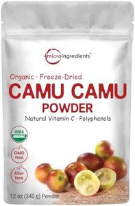 Organic Camu Camu Powder, 12 oz | High Natural Vitamin C Level | Fresh Freeze-Dried Berries Source | No GMOs, Vegan Friendly