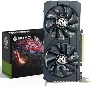 SOYO NVIDIA Geforce RTX2060 Super Graphics Card, 8GB GDDR6 256 Bit Video Card for PC Gaming with HDMI Display Port DVI PCI Express x 16 3.0 Dual Fans Gaming Graphics Card