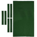 Professional 7ft 8ft Pool Table Felt + 6 Felt Strips, Billiard Snooker Cloth Felt for 7 or 8 Foot Table, Study 0.9mm Thickness - 3 colors available 7ft Green