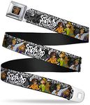 Buckle-Down Seatbelt Buckle Belt, Scooby Doo Group Pose and Bones, Regular, 24 to 38 Inches Length, 1.5 Inch Wide