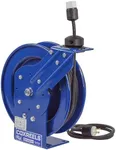 Coxreels PC13-5016-A Spring Rewind SJO Power Cord Reel, 115 Volts, 13 Amp, 50' Length