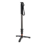 3 Legged Thing Legends Lance Carbon Fibre Monopod Kit - Ultra-Tall Camera Monopod for Professional Photographers & Videographers (LANCEKITDARK)