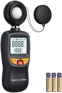ALLmeter Digital Light Meter,0-200,000 Lux Meter with Lux/FC & Temperature