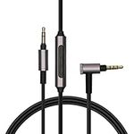 kwmobile Headphone Cable Compatible with Sony WH-1000XM3 / WH-1000XM2 / WH-CH700N / MDR-100ABN / H900N - 150cm Replacement Cord with 3.5mm (1/8") Jack + Volume Control