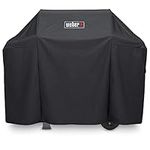 Weber Grill Cover | Spirit/Spirit II 300 & 200 BBQ Cover, Heavy Duty | Breathable UV & Water-Resistant Barbecue Covers | BBQ Accessories, Outdoor Cooking & Grilling - Black (7183)