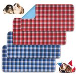 4 Pieces Guinea Pig Cage Liners Guinea Pig Bedding Washable &Air Dried Pee Pads for Guinea Pig Fast Absorbent Waterproof Reduce Shrinkage Non-Slip 24‘’x 48‘’