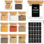 ComSaf 12Pcs Glass Spice Jars with 