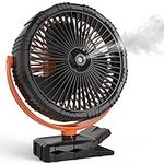 8 Inch Misting Fan with Clip, 10000