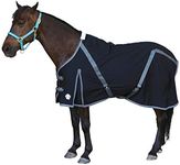 T TEKE Deluxe Horse Canvas Sheet for Snug and Clean in Stable, or as a Blanket Liner. (Size Range 51"-87" Including Mini Horse)